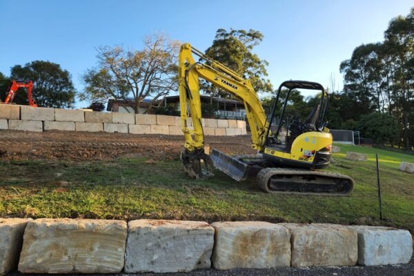 Jacobsen Earthworks | Sandstone Retaining